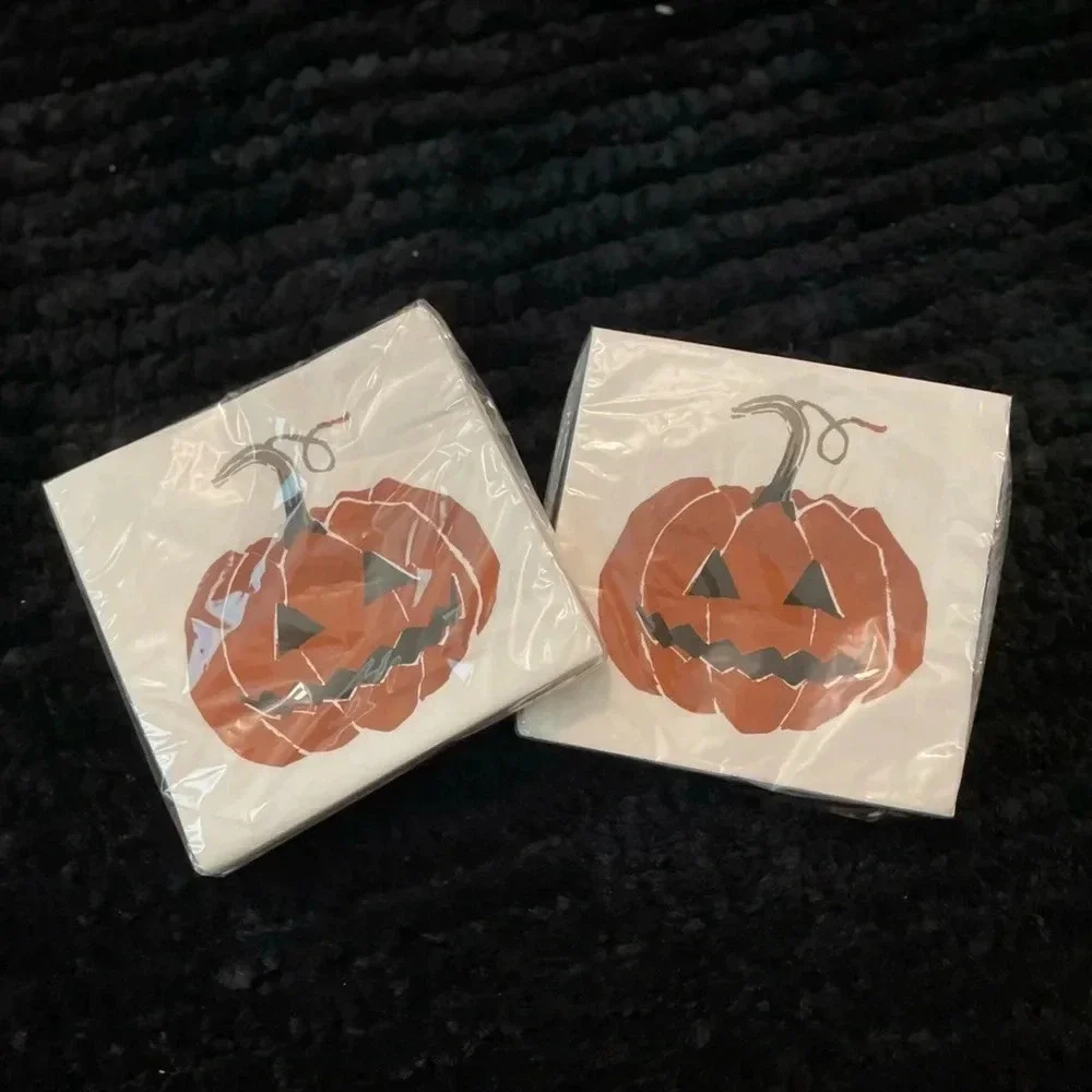 Threshold beverage napkins 20 count pumpkin theme bundle